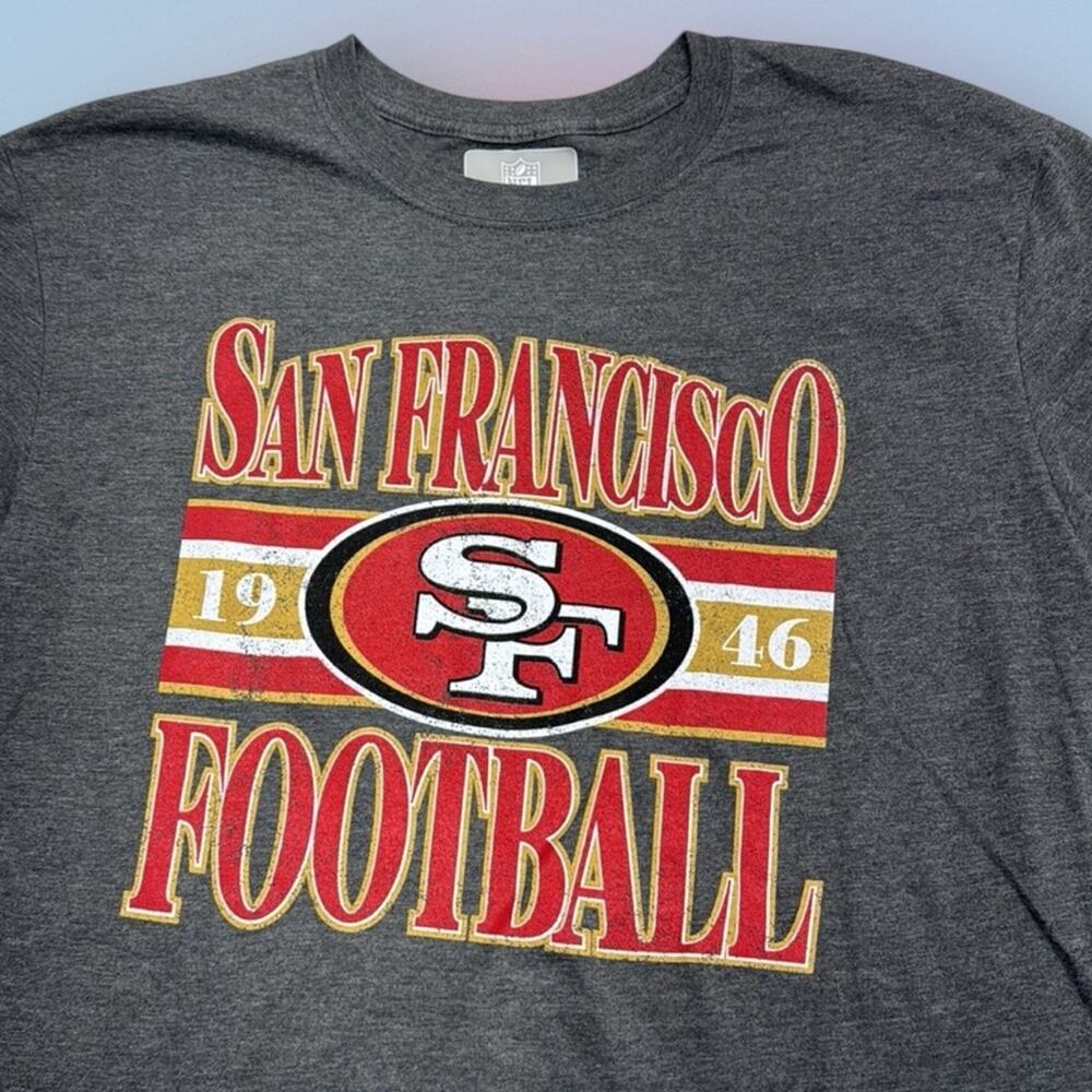 San Francisco 49’ers Football Men’s Large Gray T-Shirt NFL